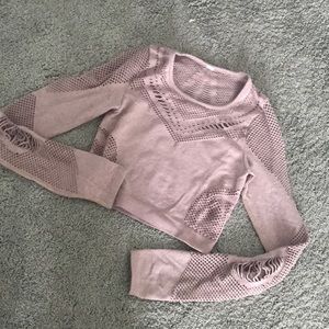 Alo yoga wanderer cropped long sleeve
